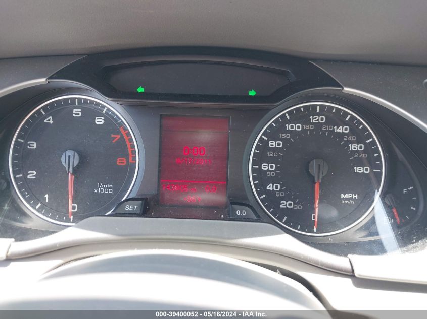 2012 Audi A4 2.0T Premium VIN: WAUAFAFL3CA116170 Lot: 39400052