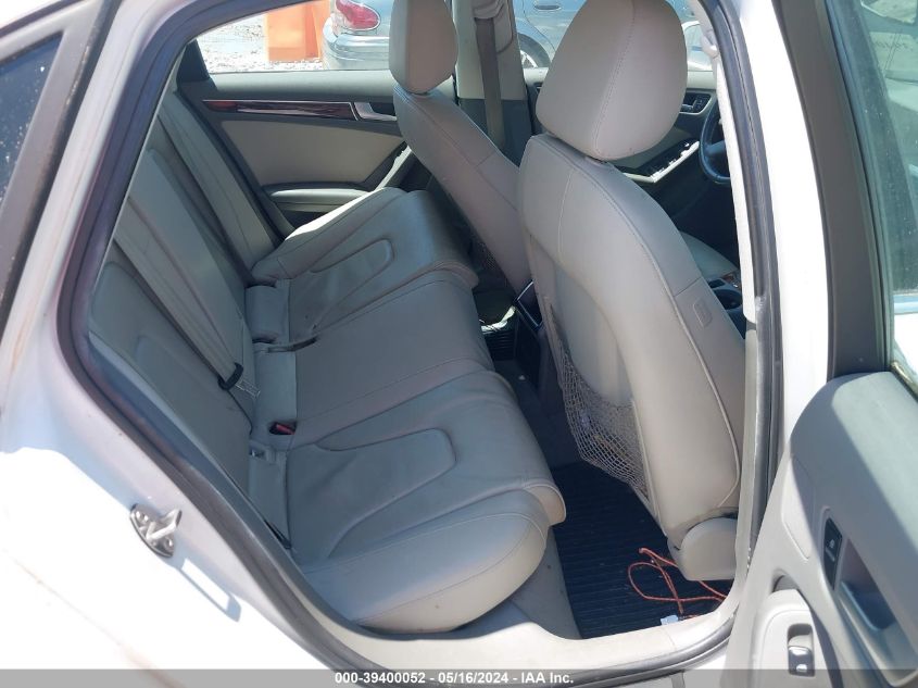 2012 Audi A4 2.0T Premium VIN: WAUAFAFL3CA116170 Lot: 39400052