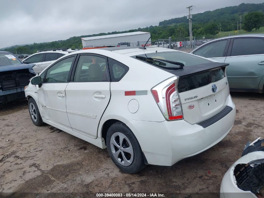 2012 Toyota Prius Three VIN: JTDKN3DU9C1571171 Lot: 39400083