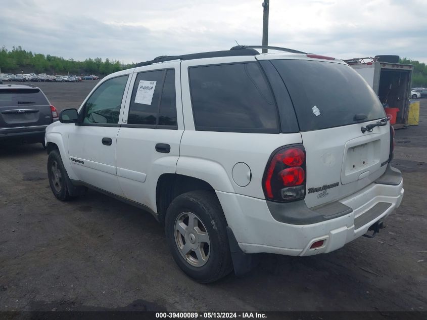 2002 Chevrolet Trailblazer Ls VIN: 1GNDT13SX22308853 Lot: 39400089