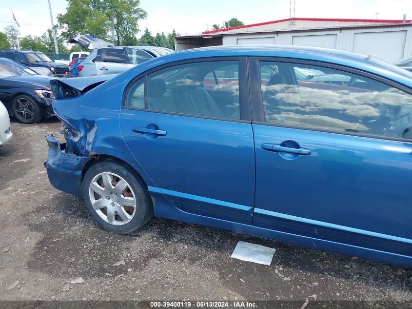 2009 Honda Civic Lx VIN: 2HGFA16529H367332 Lot: 39400119