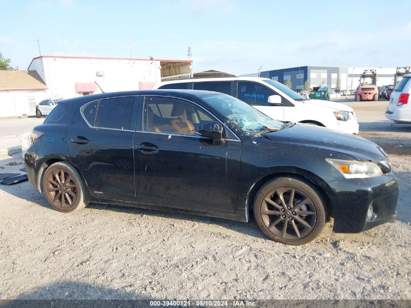 2013 Lexus Ct 200H VIN: JTHKD5BHXD2125139 Lot: 39400121