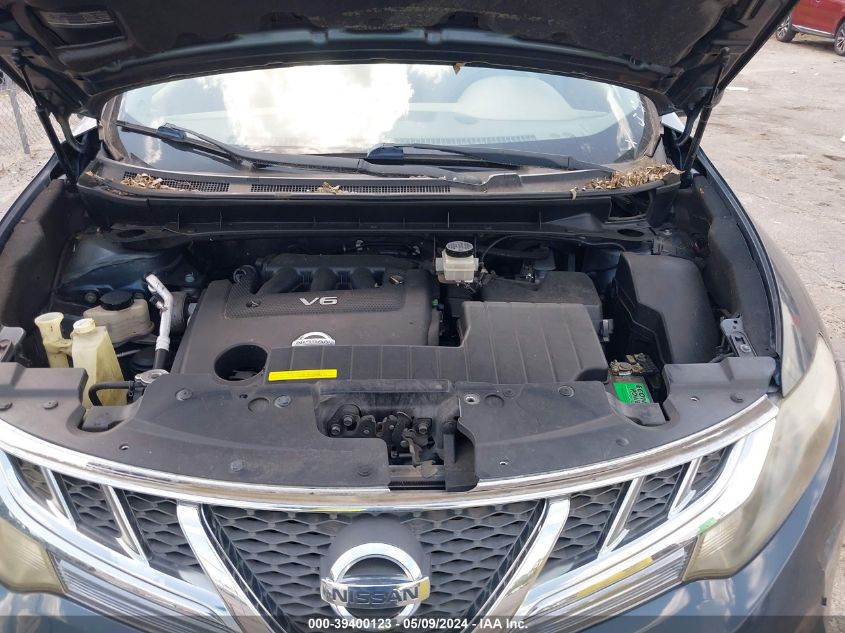 2013 Nissan Murano Sl VIN: JN8AZ1MW9DW318317 Lot: 39400123
