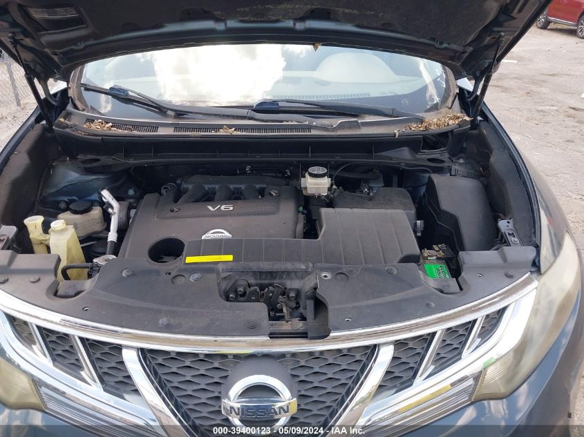 2013 Nissan Murano Sl VIN: JN8AZ1MW9DW318317 Lot: 39400123