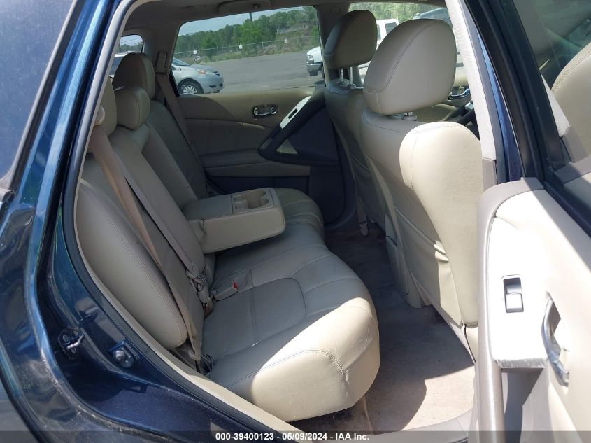 2013 Nissan Murano Sl VIN: JN8AZ1MW9DW318317 Lot: 39400123