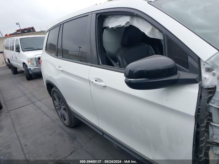 2021 Honda Passport 2Wd Ex-L VIN: 5FNYF7H52MB008134 Lot: 39400137