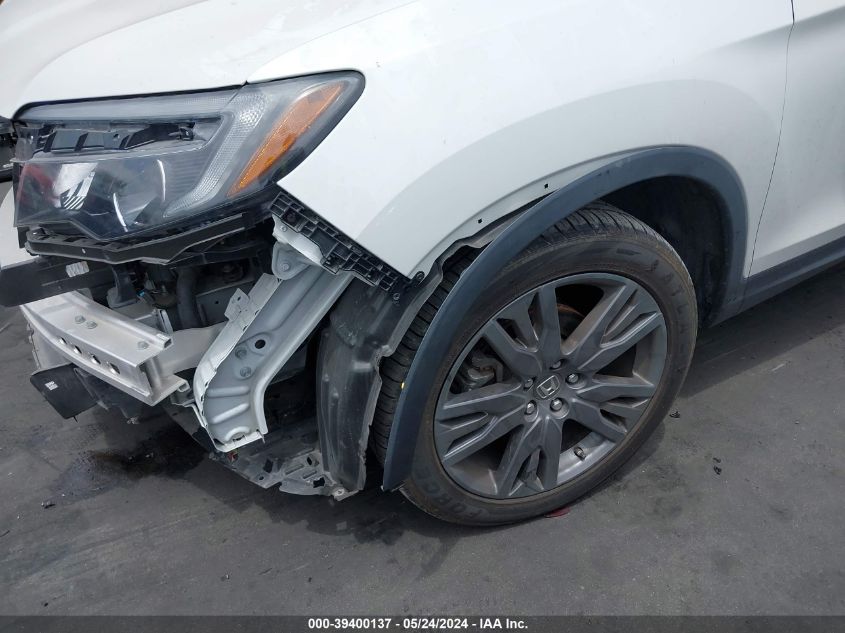 2021 Honda Passport 2Wd Ex-L VIN: 5FNYF7H52MB008134 Lot: 39400137