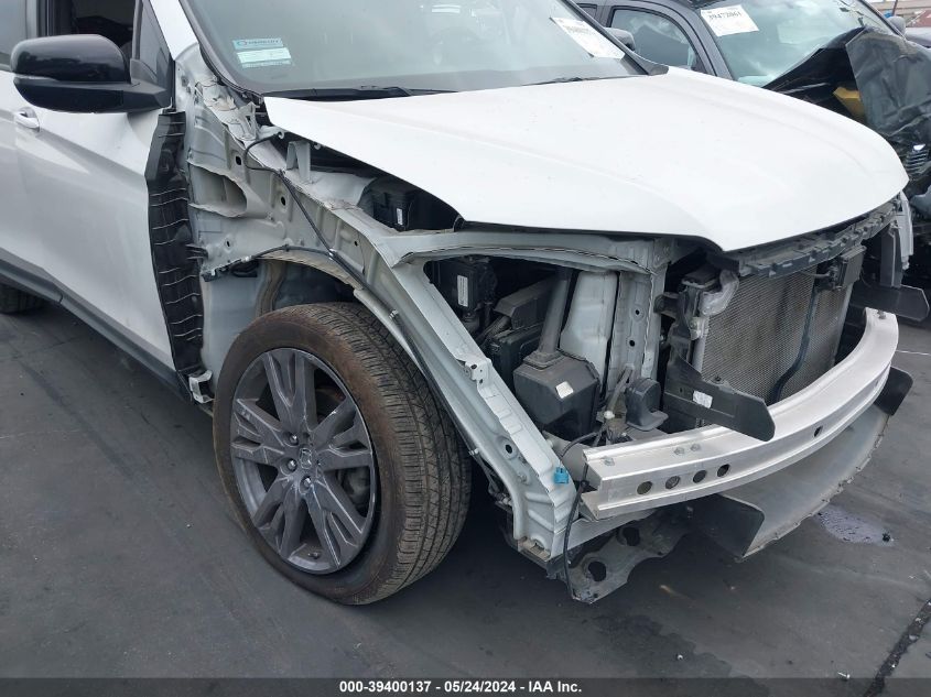 2021 Honda Passport 2Wd Ex-L VIN: 5FNYF7H52MB008134 Lot: 39400137