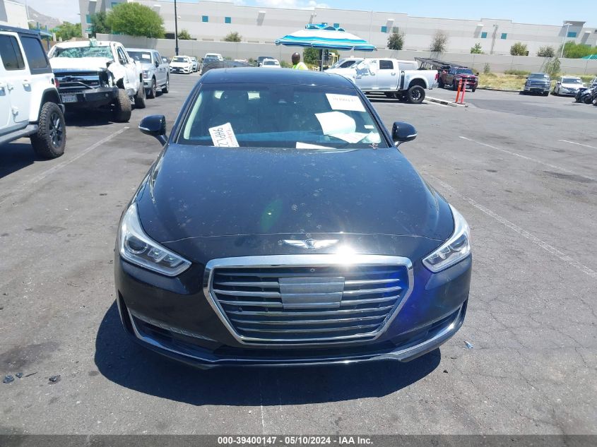 2017 Genesis G90 5.0 Ultimate VIN: KMHG54JH6HU028123 Lot: 39400147