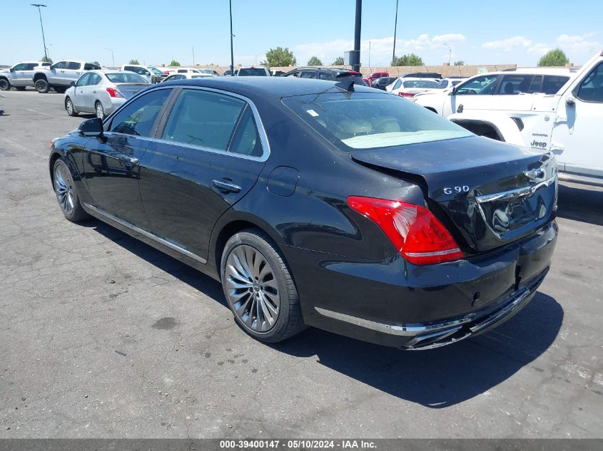 2017 Genesis G90 5.0 Ultimate VIN: KMHG54JH6HU028123 Lot: 39400147