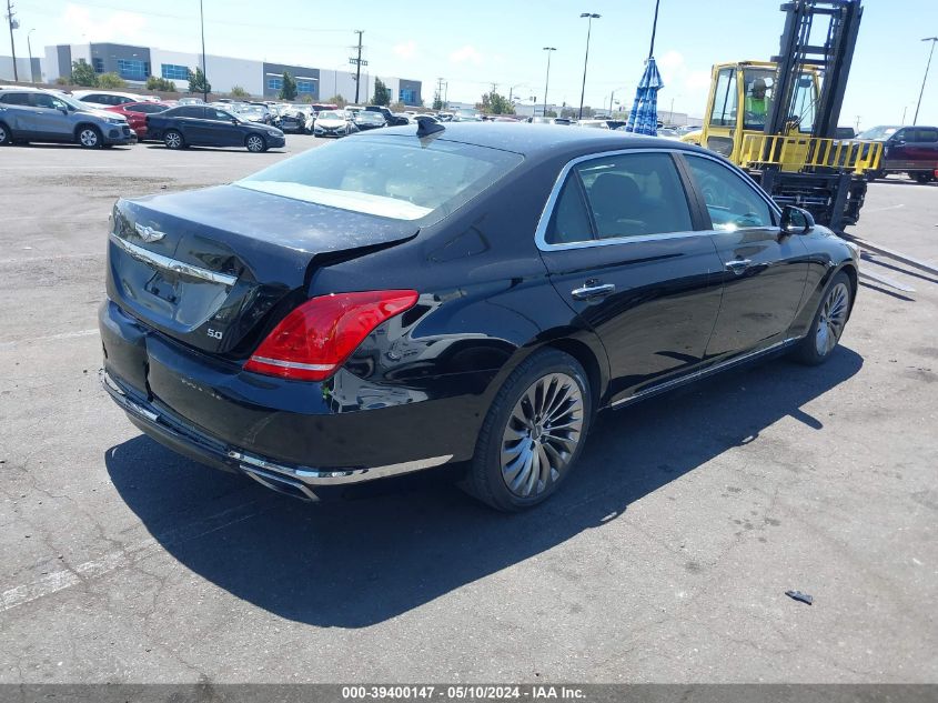 2017 Genesis G90 5.0 Ultimate VIN: KMHG54JH6HU028123 Lot: 39400147