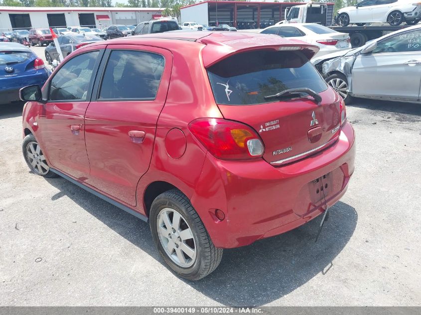 2014 Mitsubishi Mirage Es VIN: ML32A4HJ0EH003258 Lot: 39400149