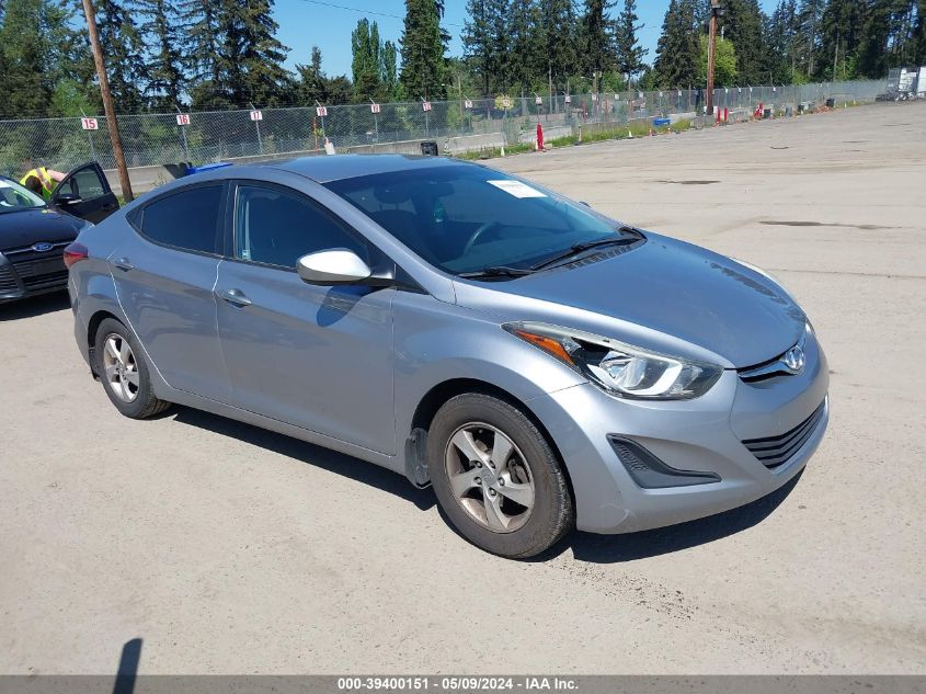 2015 Hyundai Elantra Se VIN: 5NPDH4AE8FH611854 Lot: 39400151