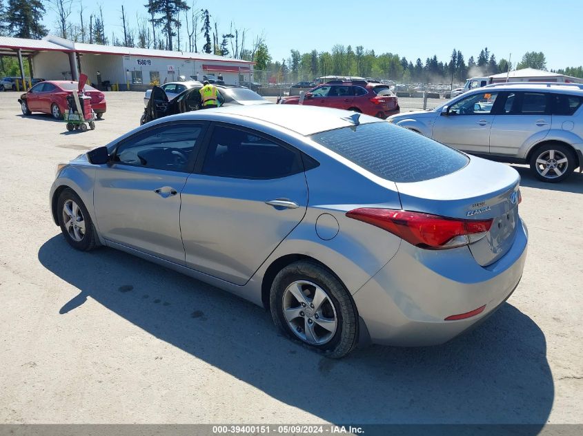 2015 Hyundai Elantra Se VIN: 5NPDH4AE8FH611854 Lot: 39400151