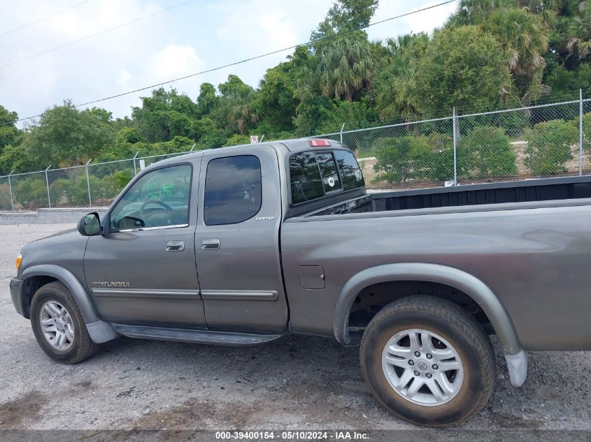 2005 Toyota Tundra Ltd V8 VIN: 5TBRT38115S459404 Lot: 39400154