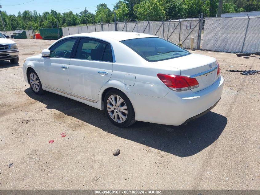 2011 Toyota Avalon VIN: 4T1BK3DB0BU384255 Lot: 39400167