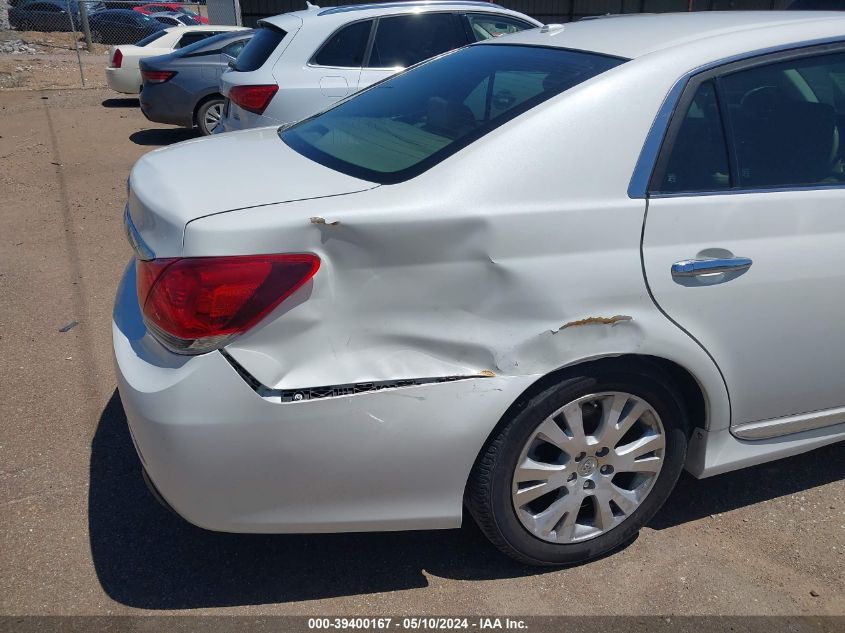 2011 Toyota Avalon VIN: 4T1BK3DB0BU384255 Lot: 39400167