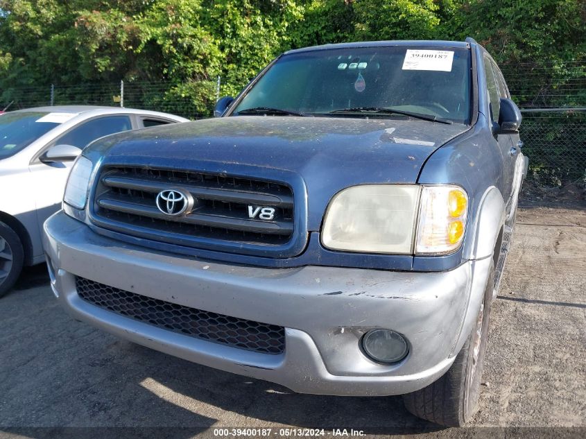 2004 Toyota Sequoia Sr5 VIN: 5TDBT44AX4S225765 Lot: 39400187