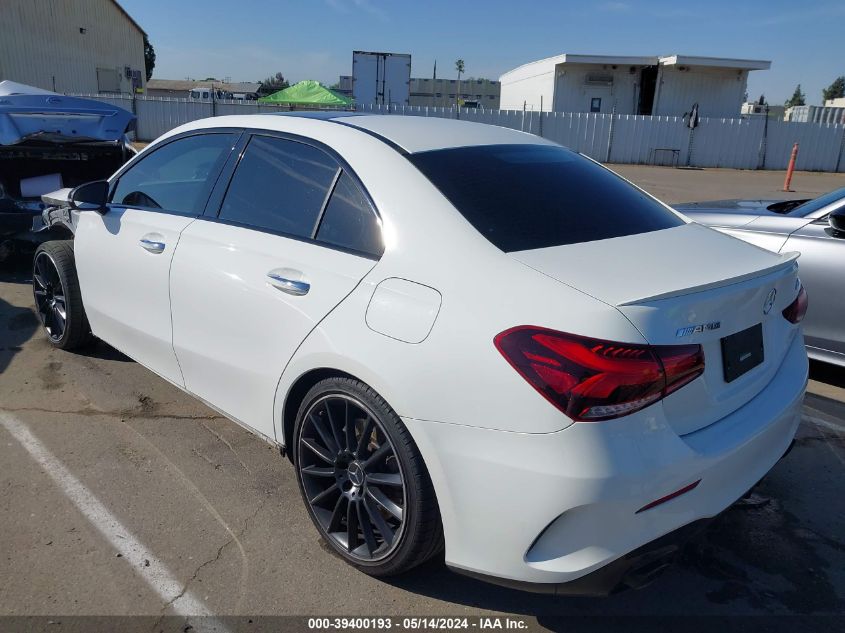 2021 Mercedes-Benz Amg A 35 4Matic VIN: W1K3G5BB3MJ267093 Lot: 39400193