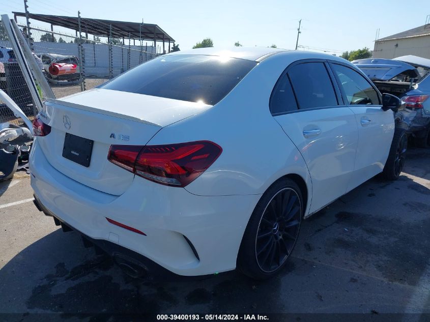 2021 Mercedes-Benz Amg A 35 4Matic VIN: W1K3G5BB3MJ267093 Lot: 39400193