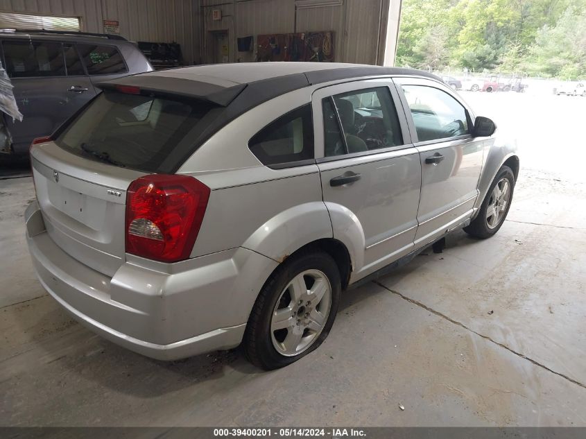 2007 Dodge Caliber Sxt VIN: 1B3HB48B47D262716 Lot: 39400201