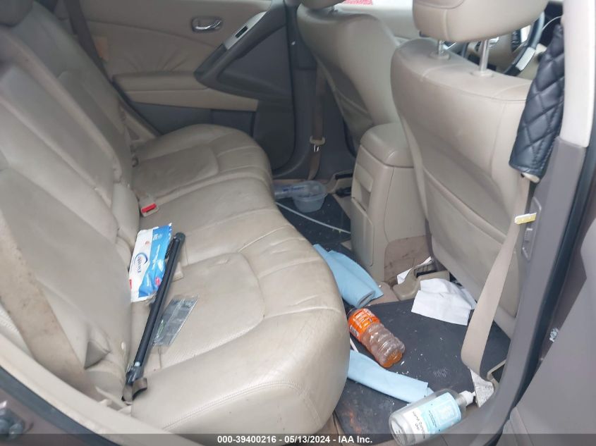 2009 Nissan Murano Sl VIN: JN8AZ18U19W024457 Lot: 39400216