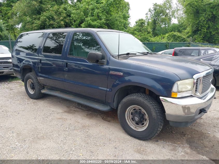 2002 Ford Excursion Xlt VIN: 1FMSU41F62ED25177 Lot: 39400220