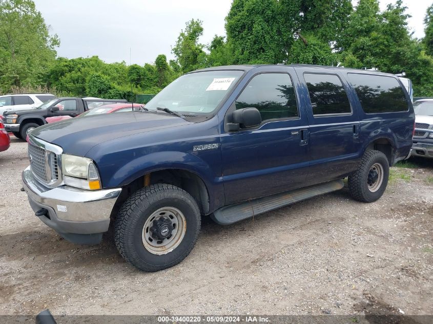 2002 Ford Excursion Xlt VIN: 1FMSU41F62ED25177 Lot: 39400220