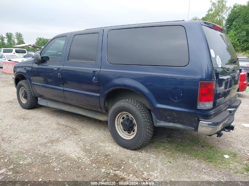 2002 Ford Excursion Xlt VIN: 1FMSU41F62ED25177 Lot: 39400220