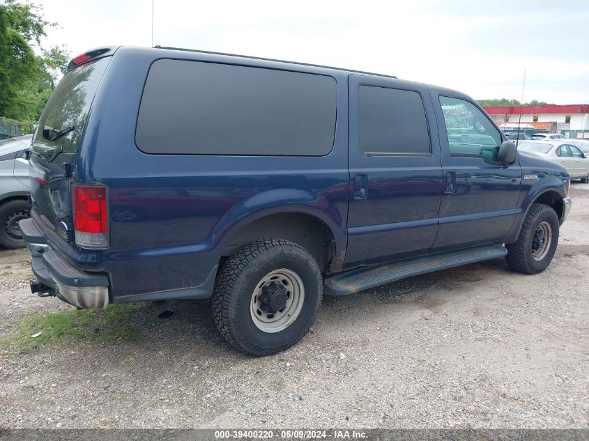 2002 Ford Excursion Xlt VIN: 1FMSU41F62ED25177 Lot: 39400220