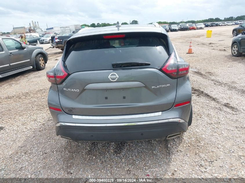 2019 Nissan Murano Platinum VIN: 5N1AZ2MJ2KN128279 Lot: 39400229