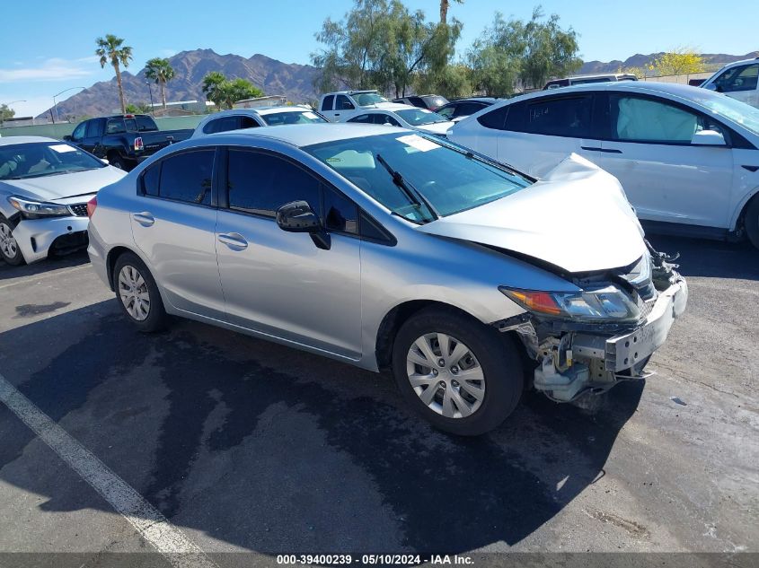 2012 Honda Civic Lx VIN: 2HGFB2F54CH531710 Lot: 39400239