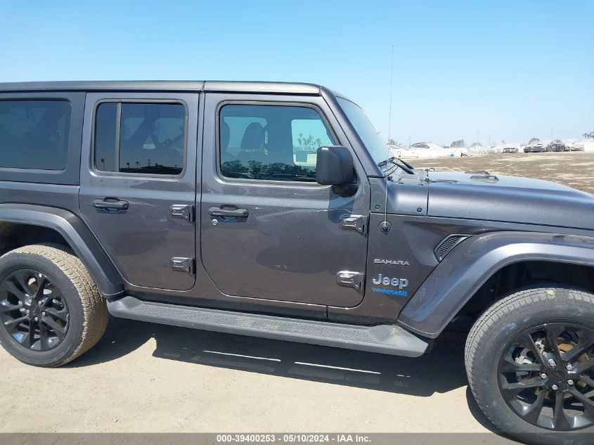 2022 Jeep Wrangler 4Xe Unlimited Sahara 4X4 VIN: 1C4JJXP64NW265061 Lot: 39400253