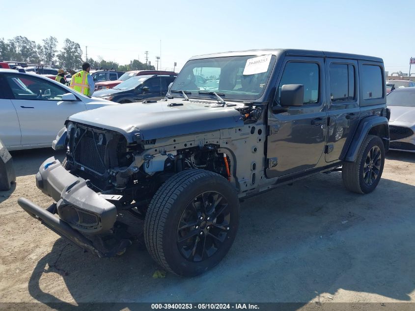 2022 Jeep Wrangler 4Xe Unlimited Sahara 4X4 VIN: 1C4JJXP64NW265061 Lot: 39400253