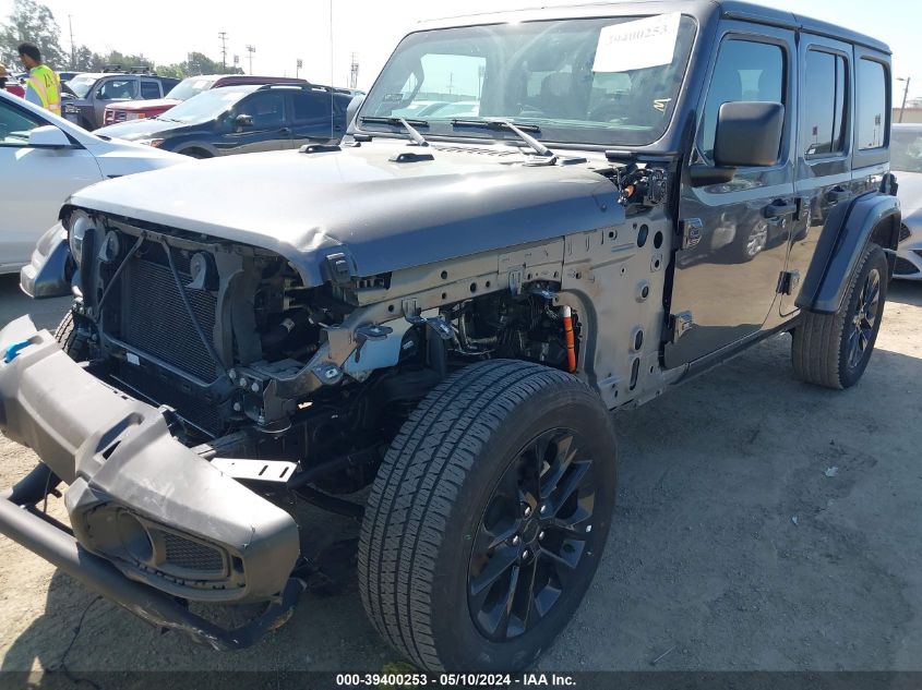 2022 Jeep Wrangler 4Xe Unlimited Sahara 4X4 VIN: 1C4JJXP64NW265061 Lot: 39400253