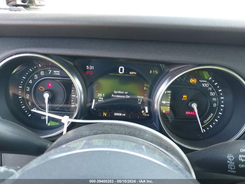 2022 Jeep Wrangler 4Xe Unlimited Sahara 4X4 VIN: 1C4JJXP64NW265061 Lot: 39400253