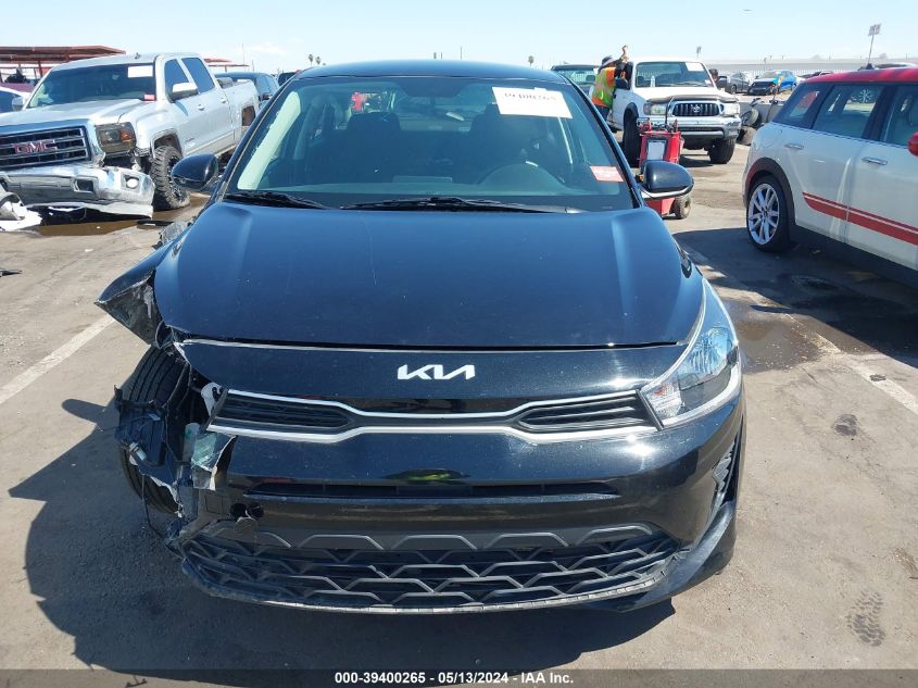 2022 Kia Rio Lx VIN: 3KPA24AD3NE444785 Lot: 39400265