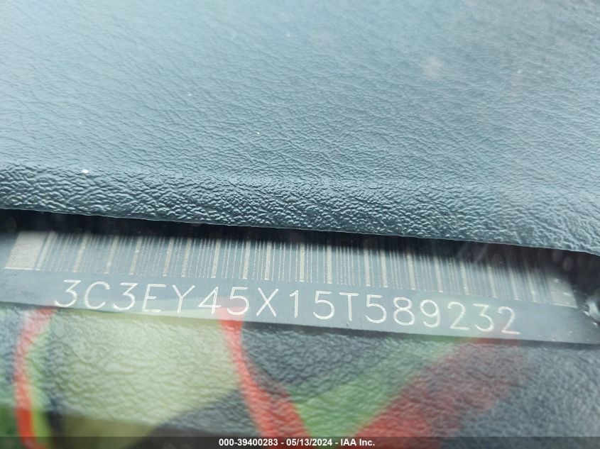 2005 Chrysler Pt Cruiser VIN: 3C3EY45X15T589232 Lot: 39400283