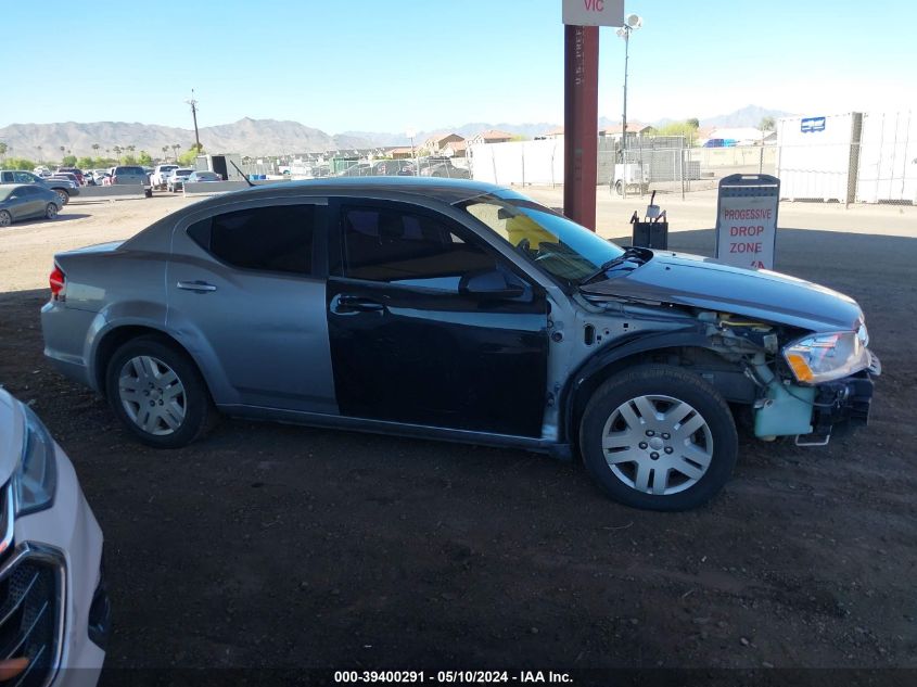 2014 Dodge Avenger Se VIN: 1C3CDZAB3EN201136 Lot: 39400291