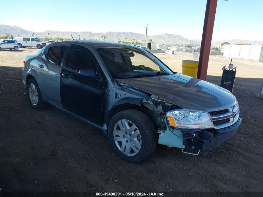 2014 Dodge Avenger Se VIN: 1C3CDZAB3EN201136 Lot: 39400291