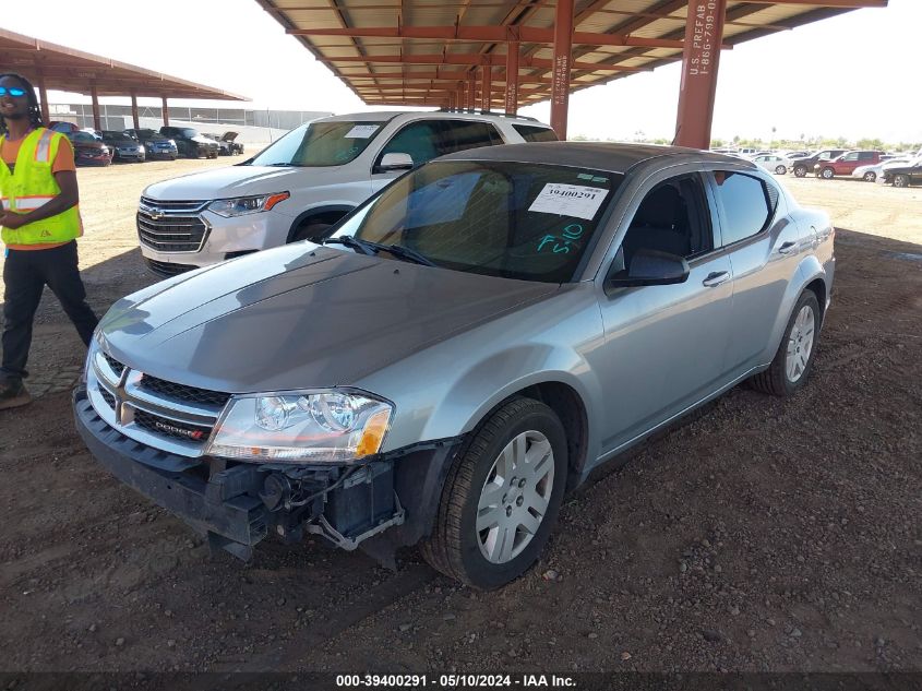 2014 Dodge Avenger Se VIN: 1C3CDZAB3EN201136 Lot: 39400291