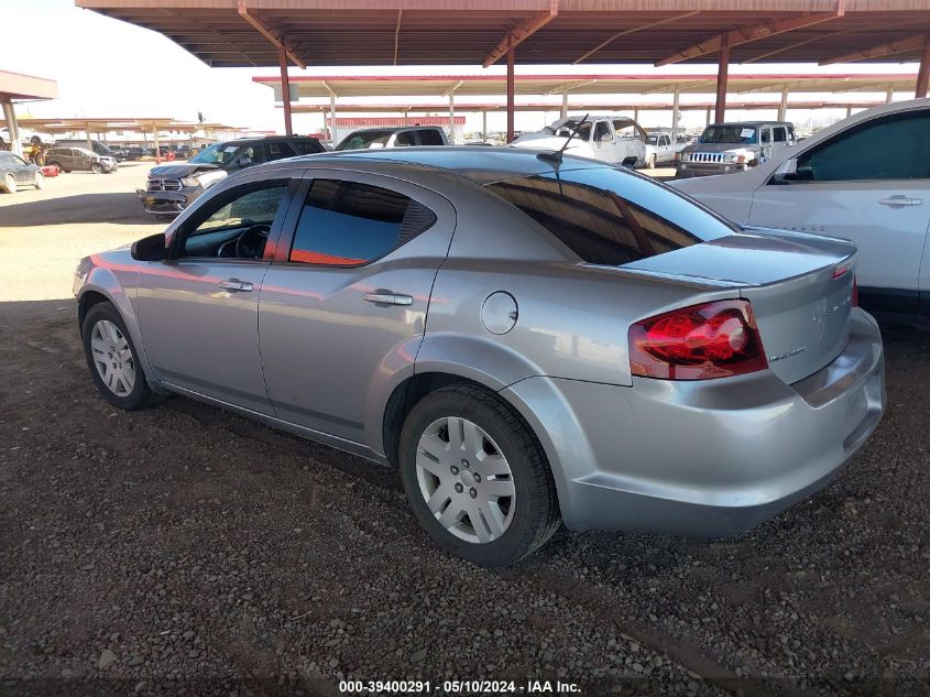 2014 Dodge Avenger Se VIN: 1C3CDZAB3EN201136 Lot: 39400291