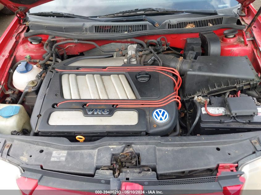 2001 Volkswagen Jetta Glx VIN: 3VWTG69M81M202081 Lot: 39400293