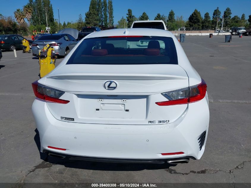 2015 Lexus Rc 350 VIN: JTHHE5BCXF5010490 Lot: 39400308