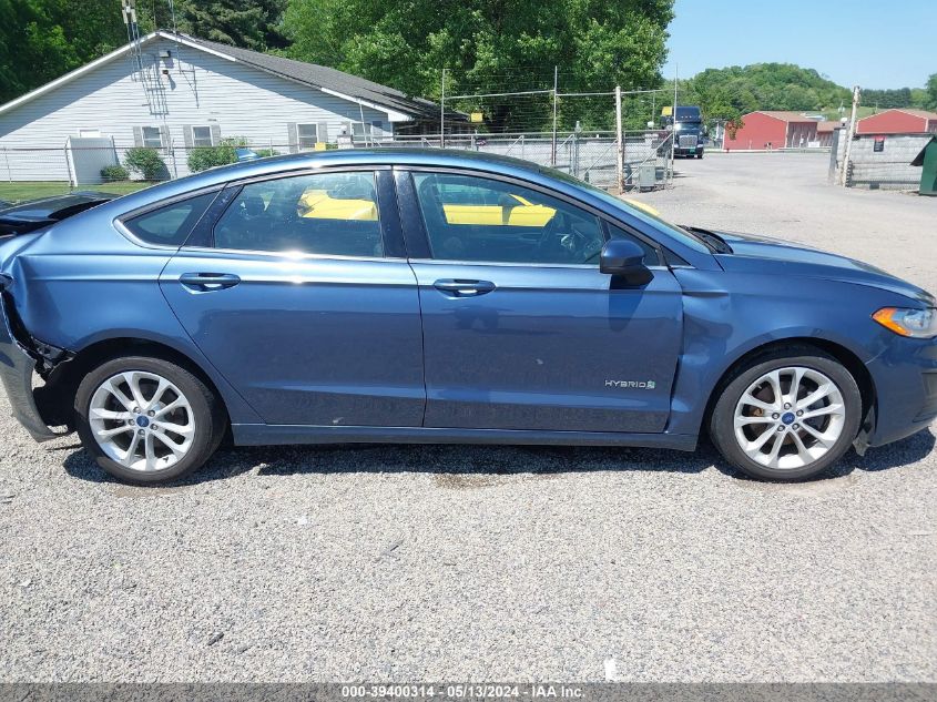 2019 Ford Fusion Hybrid Se VIN: 3FA6P0LU3KR195931 Lot: 39400314