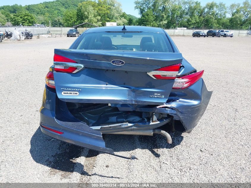 2019 Ford Fusion Hybrid Se VIN: 3FA6P0LU3KR195931 Lot: 39400314