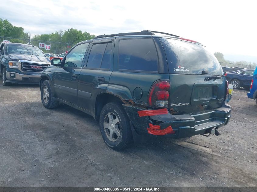 2004 Chevrolet Trailblazer Ls VIN: 1GNDT13S742187444 Lot: 39400335