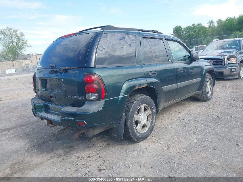 2004 Chevrolet Trailblazer Ls VIN: 1GNDT13S742187444 Lot: 39400335