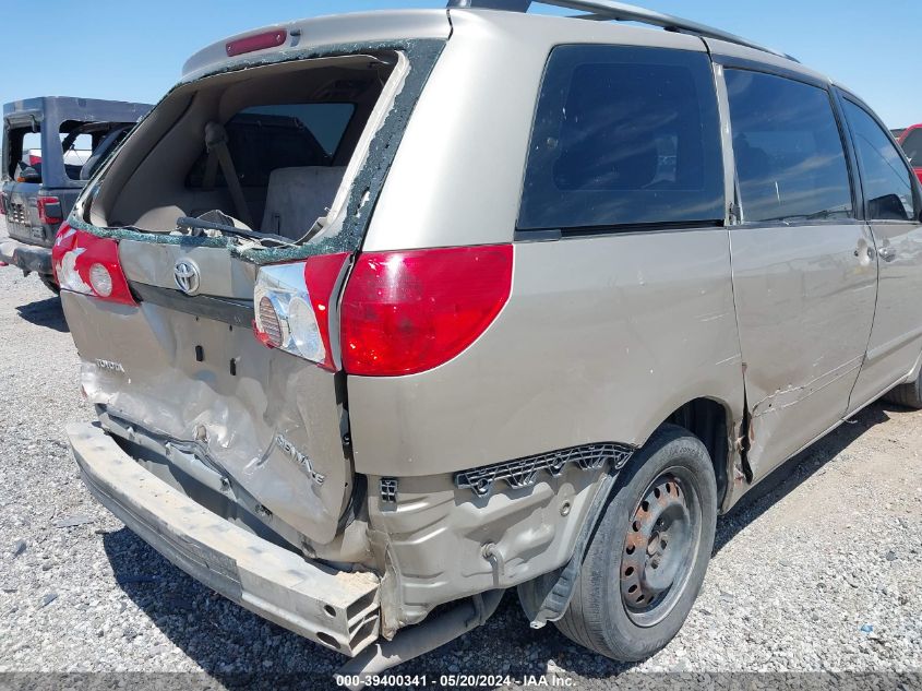 2006 Toyota Sienna Ce VIN: 5TDZA23C76S487516 Lot: 39400341