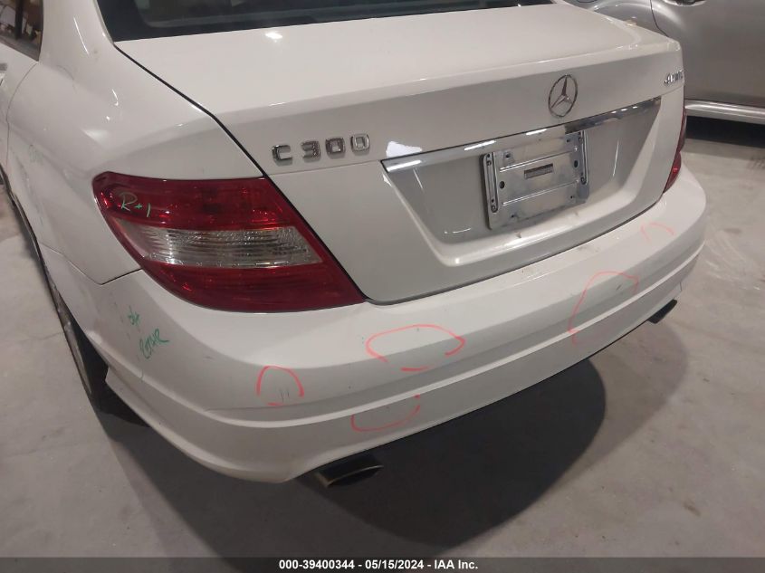 2011 Mercedes-Benz C 300 Luxury 4Matic/Sport 4Matic VIN: WDDGF8BB4BR179321 Lot: 39400344